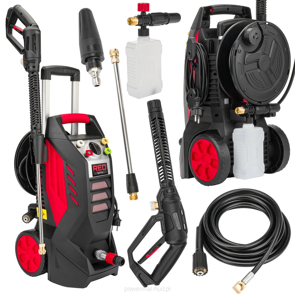 Myjka CIŚNIENIOWA 300BAR 2500W TURBO RED TECHNIC RTMC0029