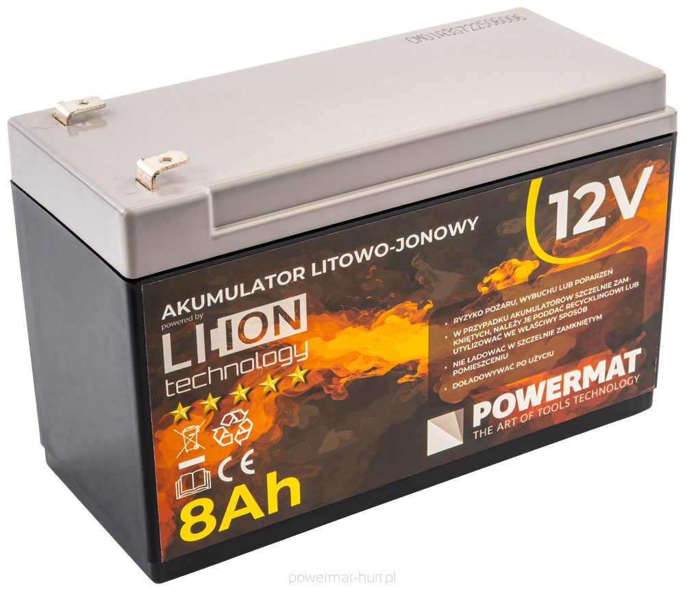 AKUMULATOR Li-Ion 8AH 12V PM-AKLJ-12V8AM