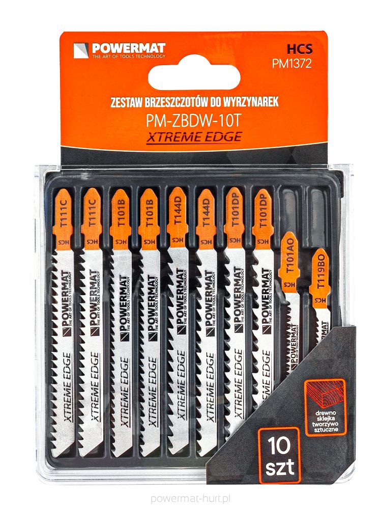 ZESTAW BRZESZCZOTÓW DO WYRZYNARKI PM-ZBDW-10T