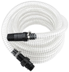 WĄŻ SSĄCY DO POMPY HYDROFOROWEJ 7m 1" + ZAWÓR I SITKO (PRZEZROCZYSTY) PM-HD-WS-71P
