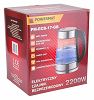 Czajnik elektryczny bezprzewodowy szklany LED 2200 PM-ECB-17-GB - 2