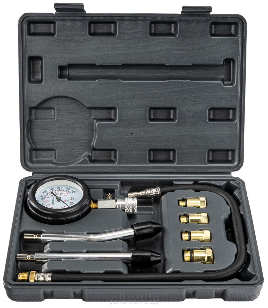 MIERNIK CIŚNIENIA SPRĘŻANIA BENZYNA (ZESTAW 8el.) PM-MCSB-8T