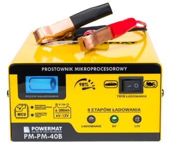 Prostownik mikroprocesorowy akumulatorowy 6/12V PM-PM-40B