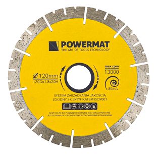 Tarcza diamentowa segmentowa 120mm PM-TDG-120M