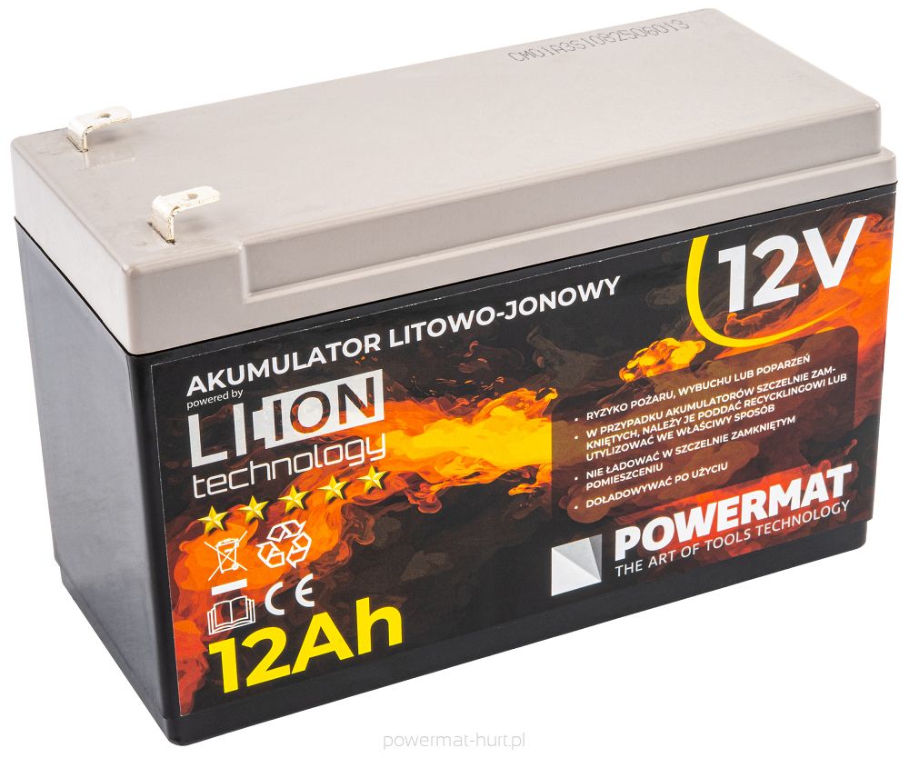 AKUMULATOR Li-Ion 12AH 12V PM-AKLJ-12V12AM