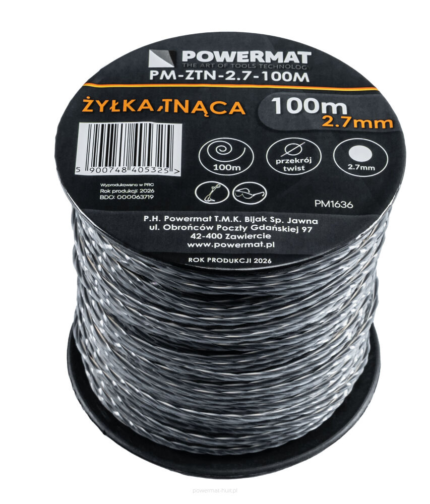ŻYŁKA TNĄCA PM-ZTN-2.7-100M